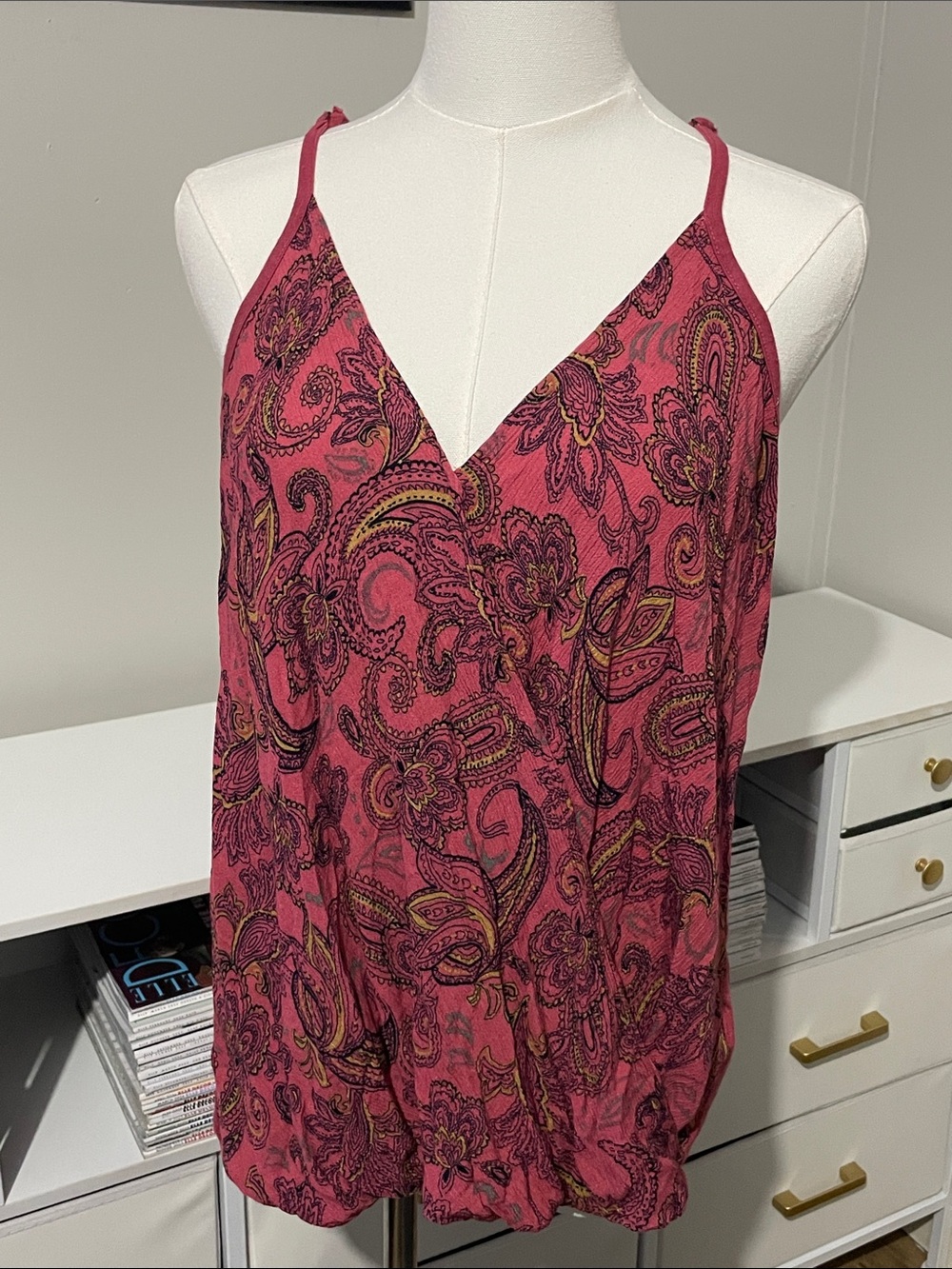 Maurices Paisley Blouse (XL)